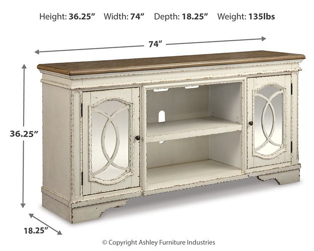 Realyn 74" TV Stand - Home And Beyond