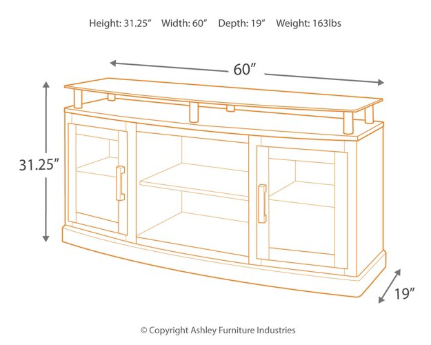 Chanceen 60" TV Stand with Electric Fireplace