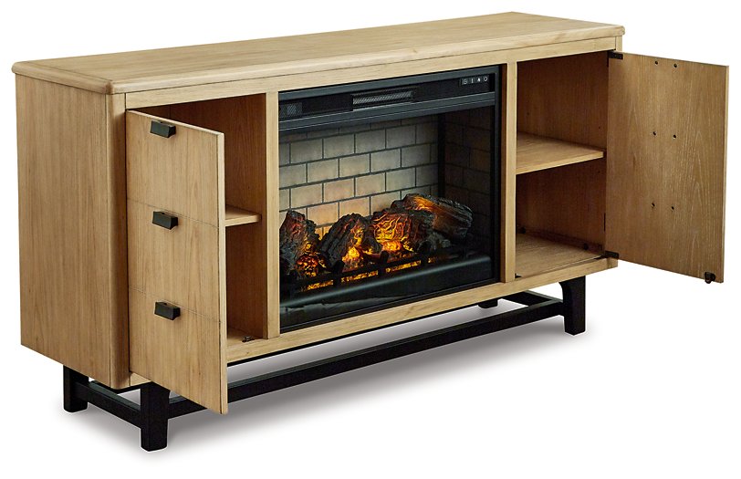 Freslowe TV Stand with Electric Fireplace - Home And Beyond