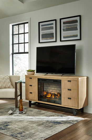 Freslowe TV Stand with Electric Fireplace - Home And Beyond