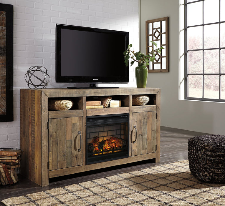 Sommerford 62" TV Stand with Electric Fireplace - Home And Beyond