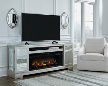 Flamory 72" TV Stand with Electric Fireplace - Home And Beyond