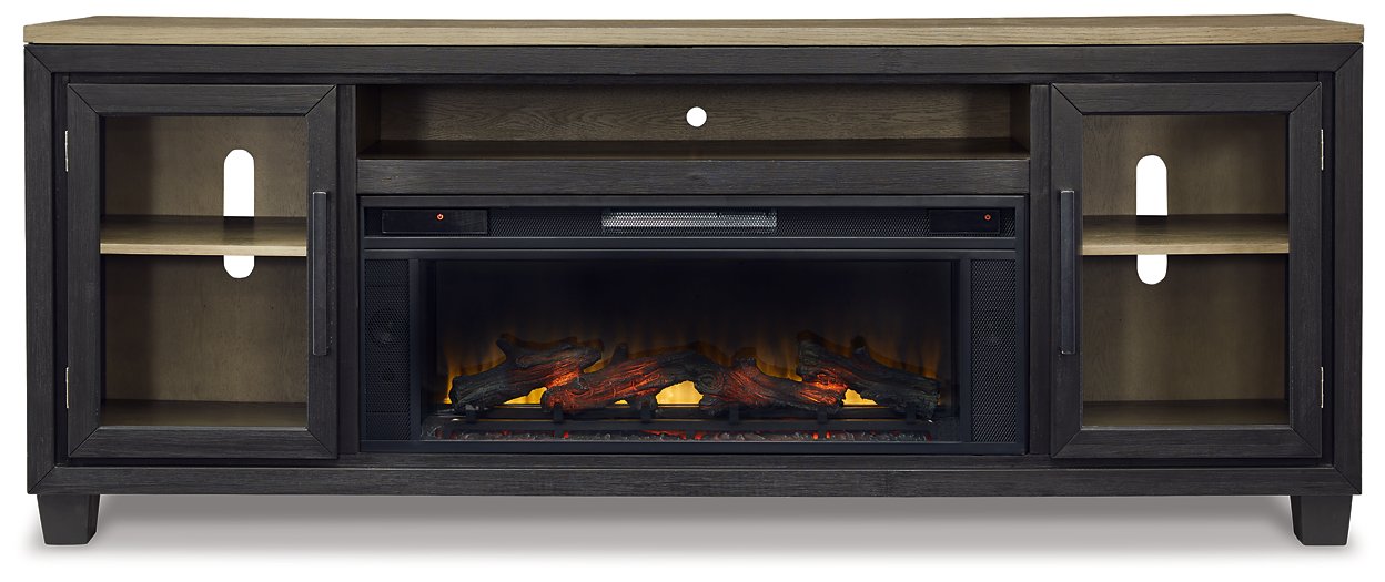 Foyland 83" TV Stand with Electric Fireplace - Home And Beyond