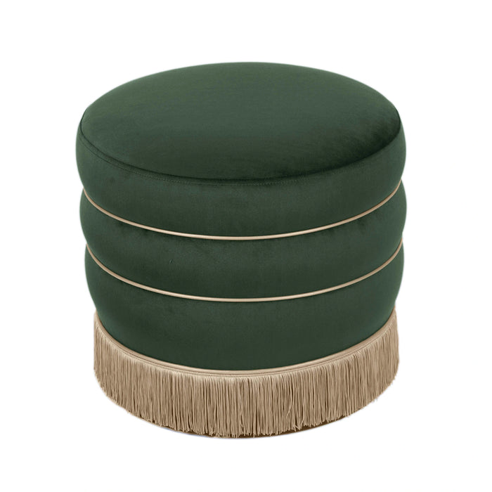 Lakka Performance Velvet Ottoman