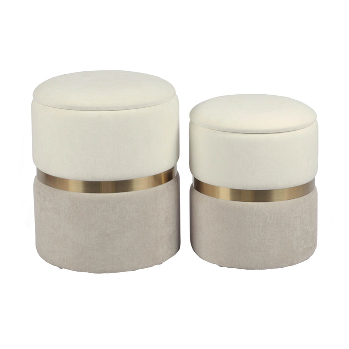 Gigi Storage Ottoman - Set of 2