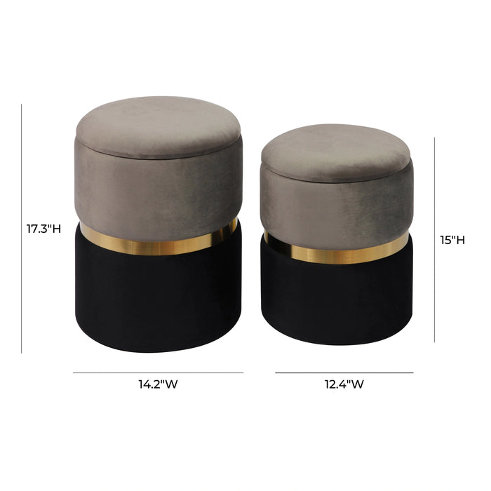Gigi Storage Ottoman - Set of 2