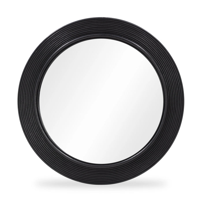 Tanya 43.5" Rattan Round Wall Mirror