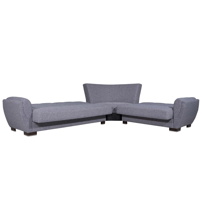 Ottomanson Armada Air Collection Upholstered Convertible Sectional with Storage