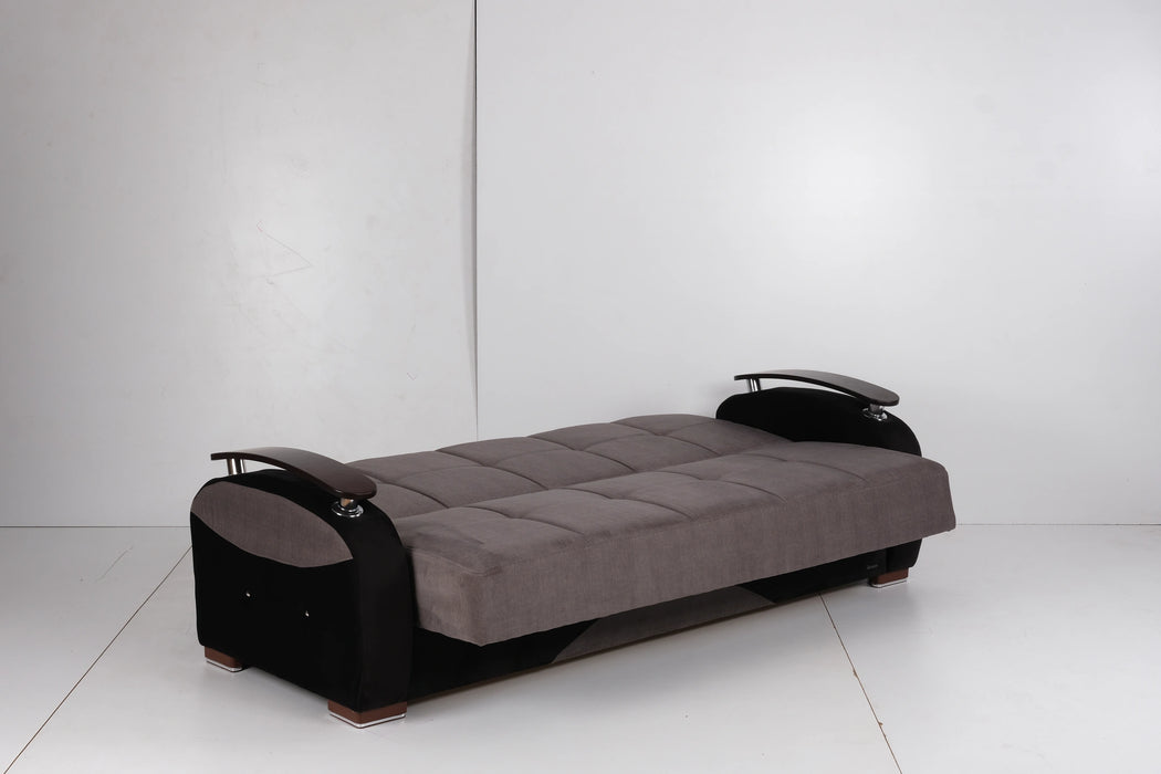 Ottomanson Yafah Collection Upholstered Convertible Sofabed with Storage