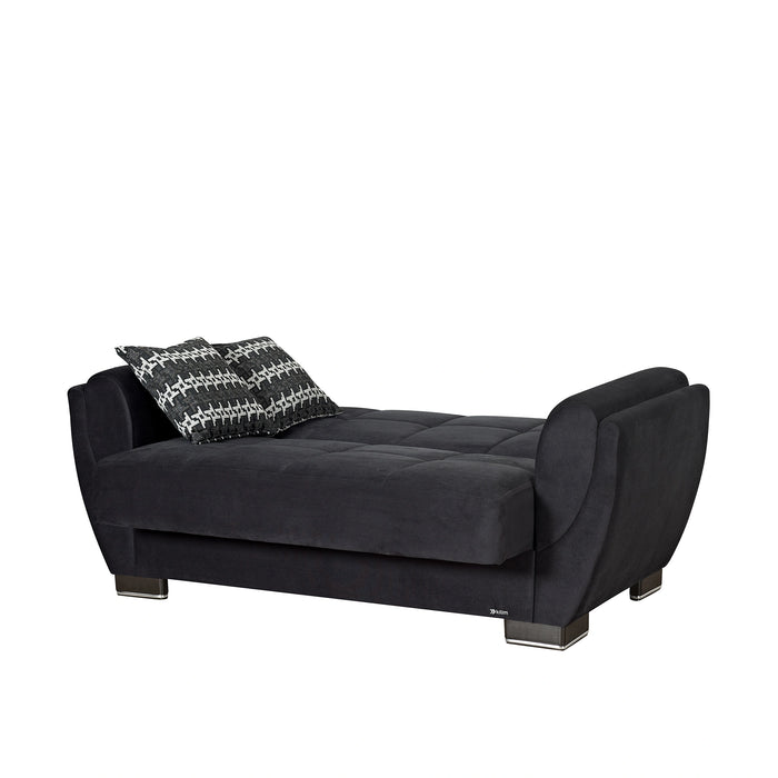 Ottomanson Armada Air Collection Upholstered Convertible Loveseat with Storage