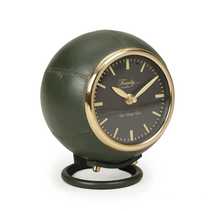 Draper Dark Green Contract-Grade Standing Accent Clock