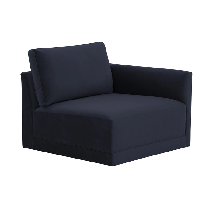 Willow Performance Velvet Modular RAF Corner Chair