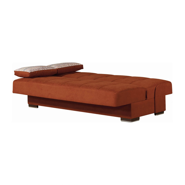 Ottomanson Soho Collection Upholstered Convertible Sofabed with Storage