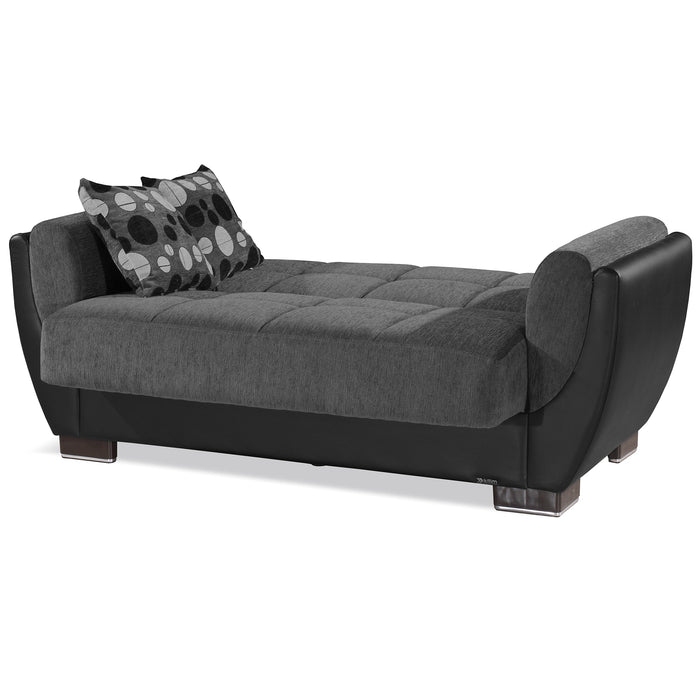 Ottomanson Armada Air Collection Upholstered Convertible Loveseat with Storage