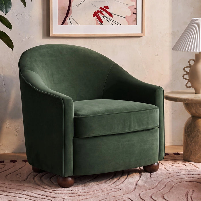Cettie Performance Velvet Accent Chair