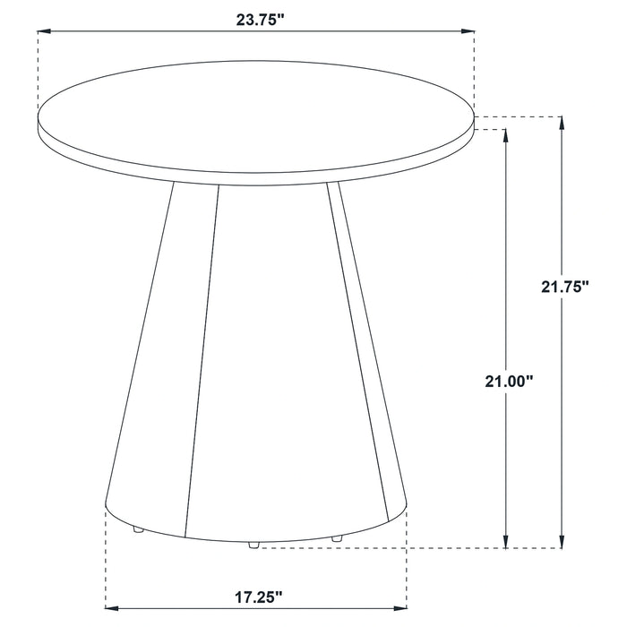 Franklin Round Pedestal Coffee Table Set