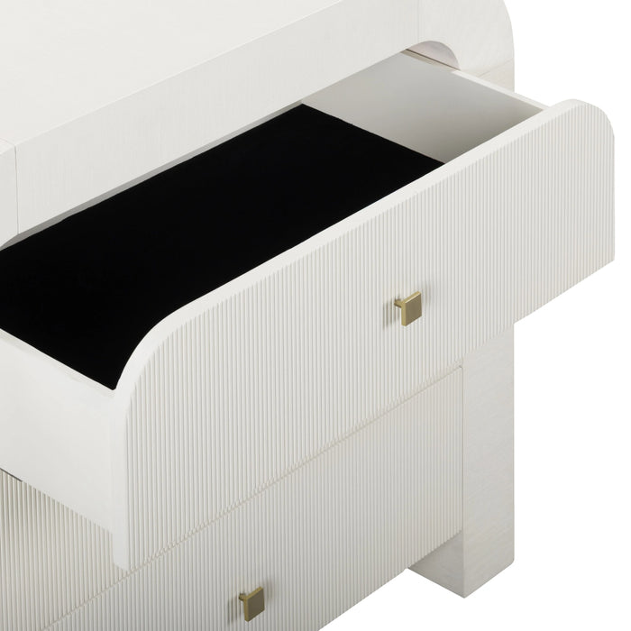 Hump 38" Arched 3-Drawer Bedside Chest