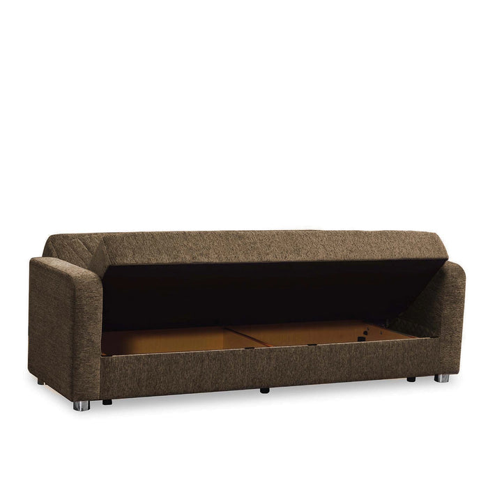 Ottomanson Elegance Collection Upholstered Convertible Sofabed with Storage