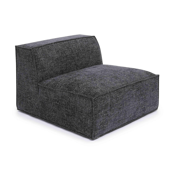 Mindy Performance Chenille Basketweave Modular Armless Chair