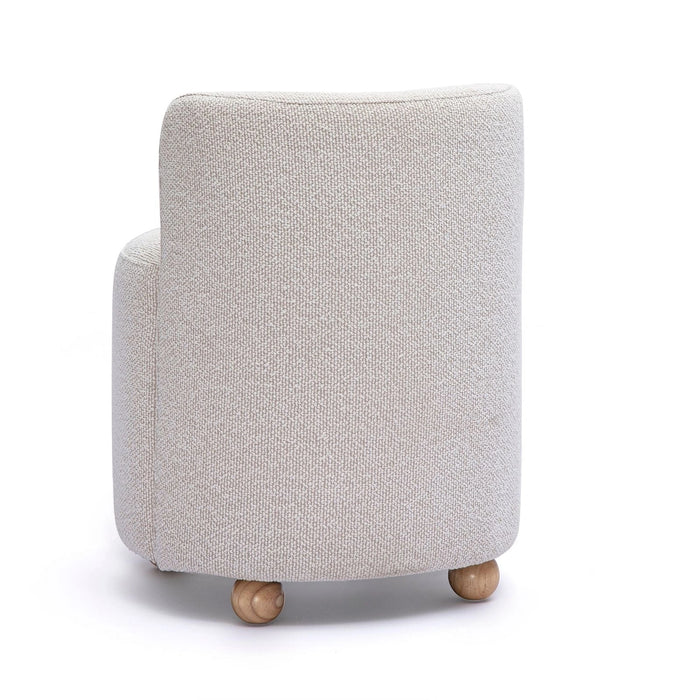 Hakuna Cream Performance Boucle Desk Chair