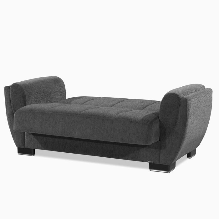 Ottomanson Armada Air Collection Upholstered Convertible Loveseat with Storage