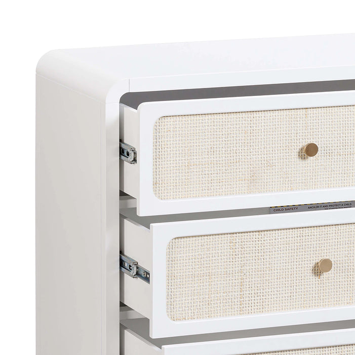 Patty 62" Rattan 6 Drawer Dresser