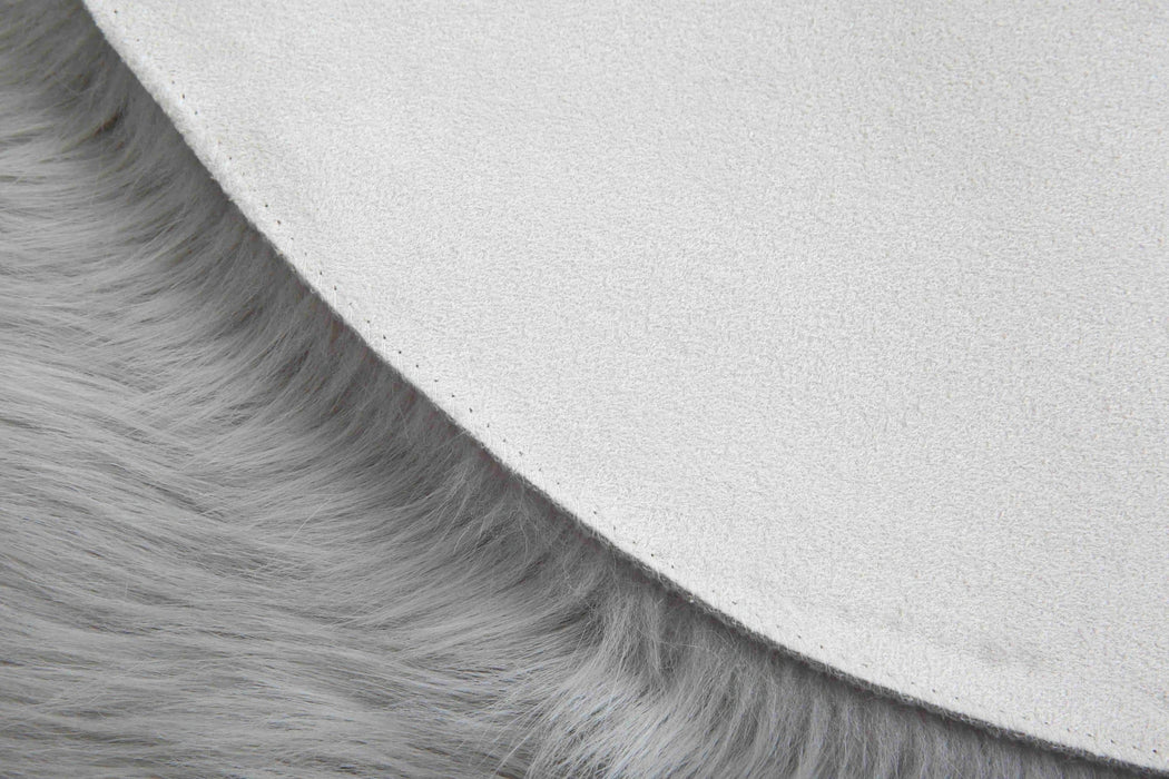 FAUX FUR Rug DOUBLE HEART