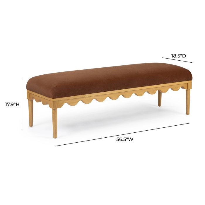 Oodle 56.5" Performance Vegan Mohair Bench