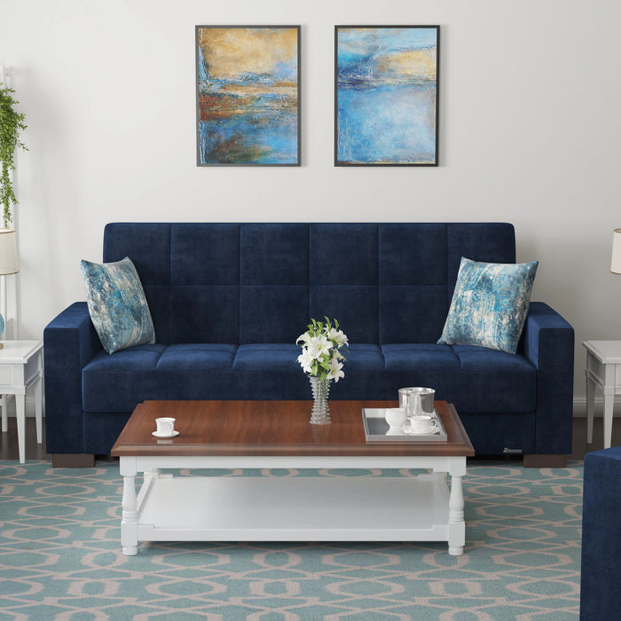 Ottomanson Armada Collection Upholstered Convertible Sofabed with Storage