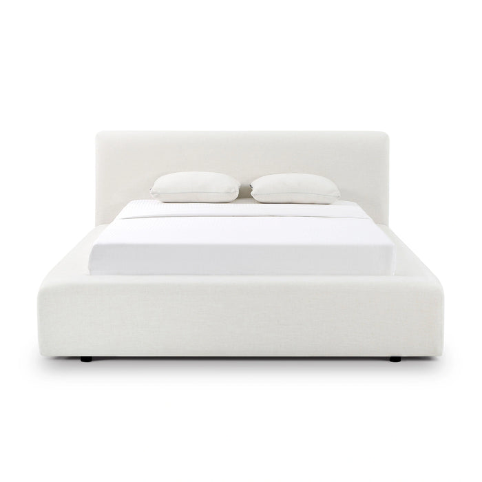 Meena Cream Upcycled Performance Linen Storage Bed