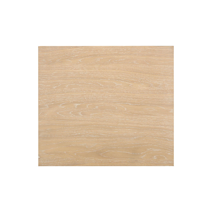 Bristol Park 20" Whitewashed Oak Wood 2-Drawer Nightstand