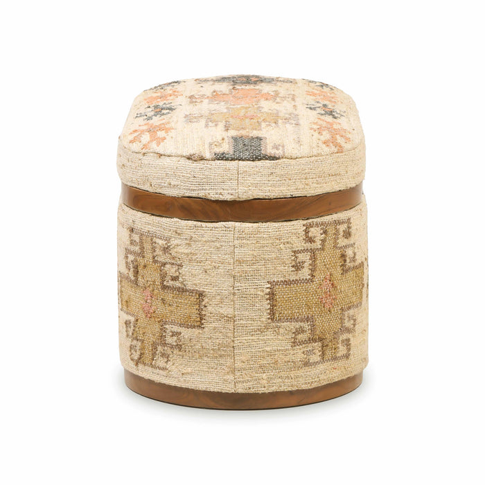 Olivier Oval Storage Ottoman