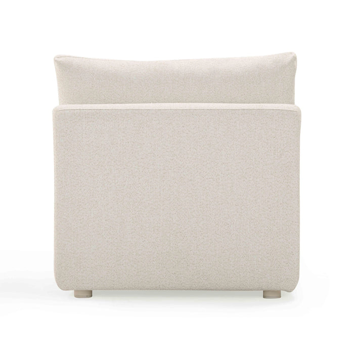 Hangover Cream Performance Fabric Outdoor Modular Armless Chair