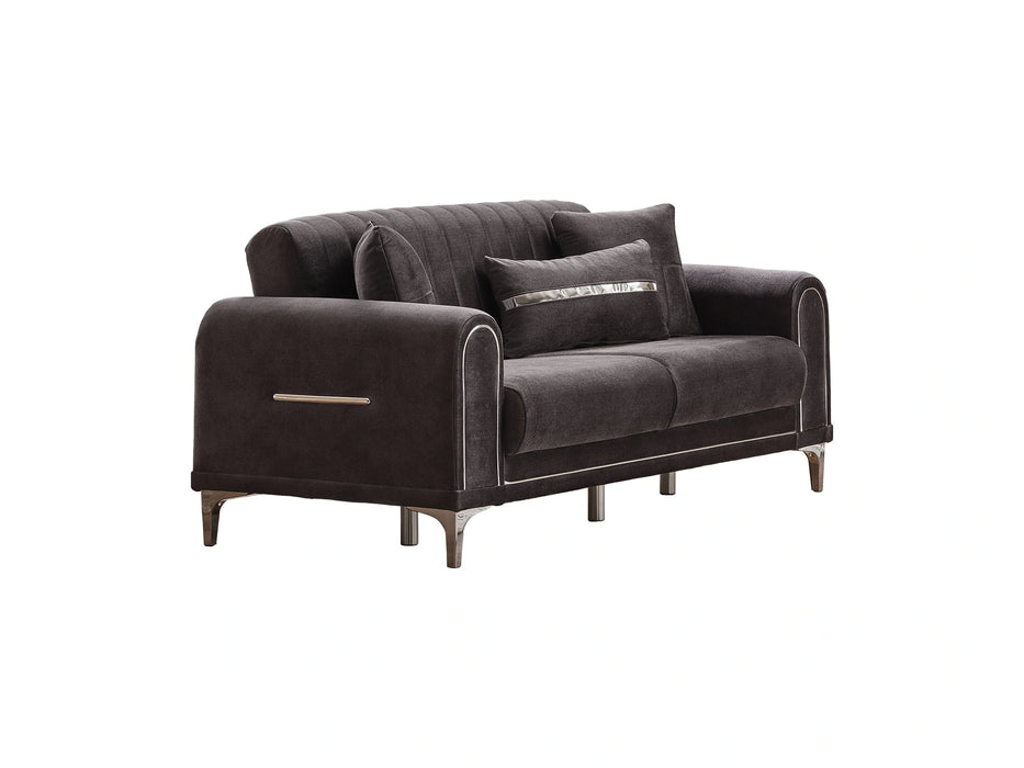 Orion Convertible Loveseat Grey