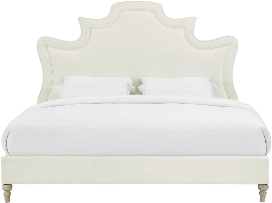 Serenity Cream Performance Velvet Bed