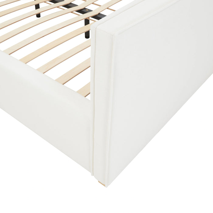 Bristol Park Ivory Contract-Grade Fabric Upholstered Bed