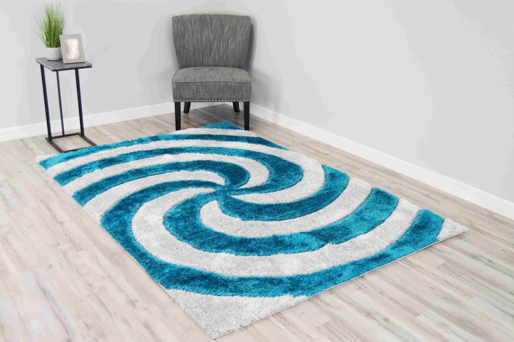 6484 Turquoise - 4D Shaggy
