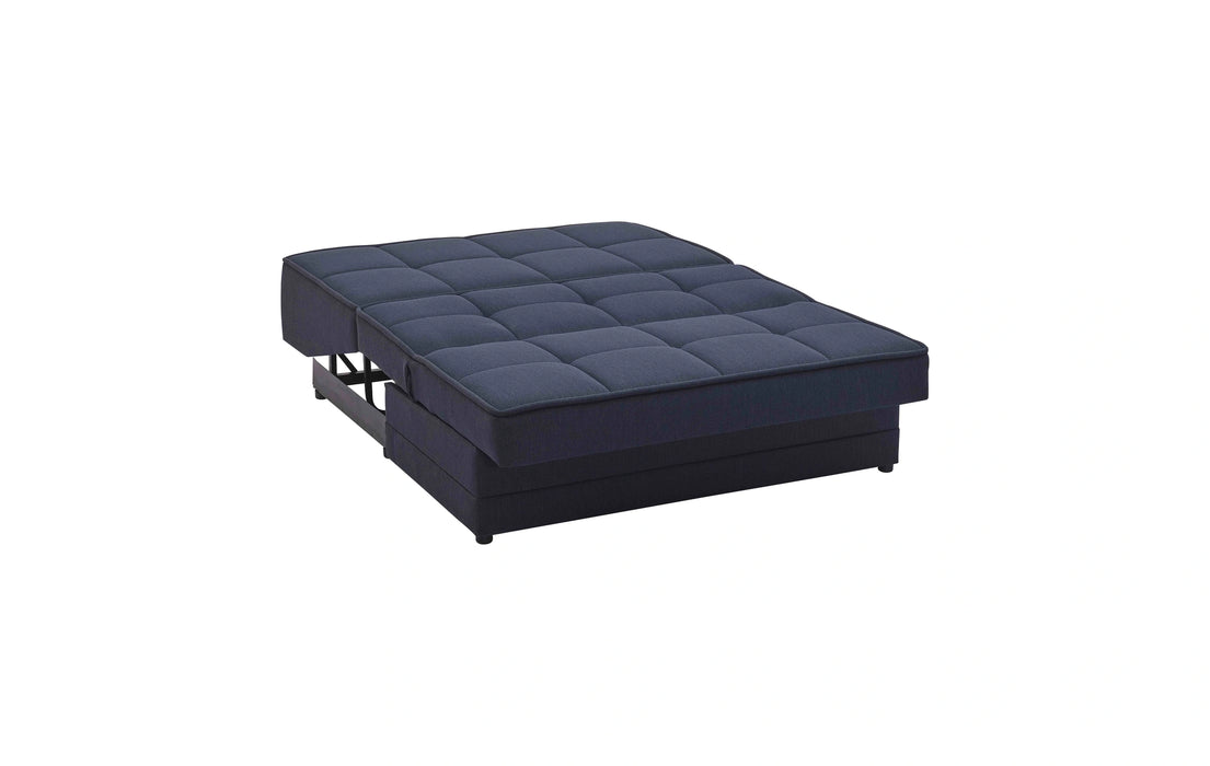 Ottomanson Studio Collection Upholstered Convertible Loveseat with Storage