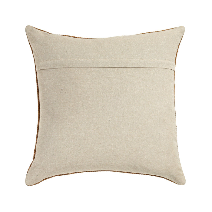 Terra 20" Square Wool and Jute Kilim Throw Pillow