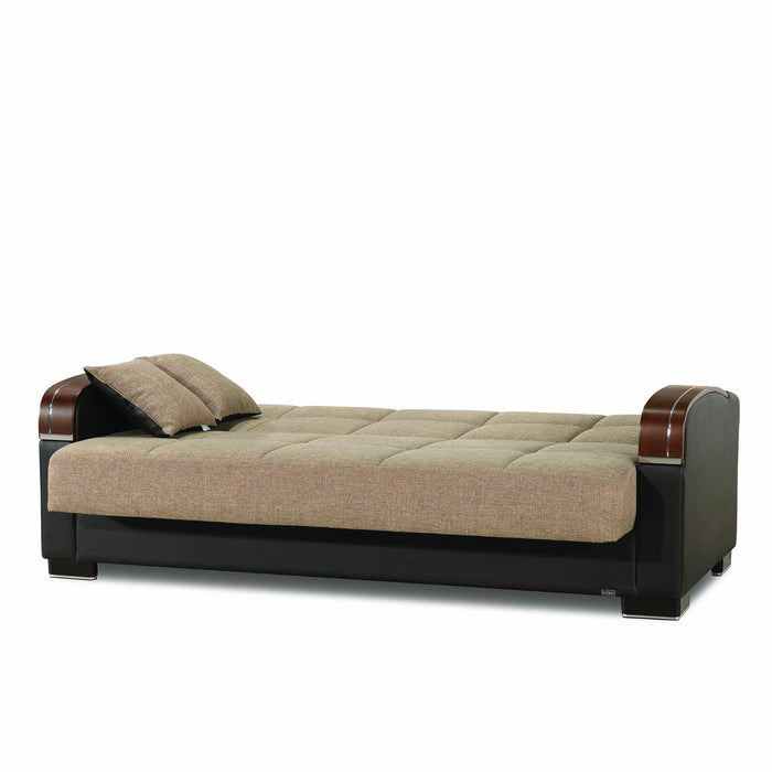 Ottomanson Mobimax Collection Upholstered Convertible Sofabed with Storage
