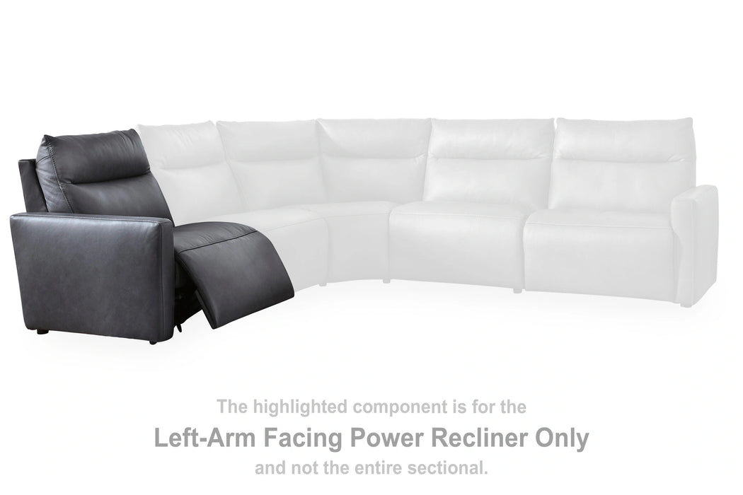ModZ Power Reclining Sectional with Audio Console