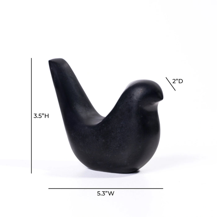 Black Marble Bird Statue