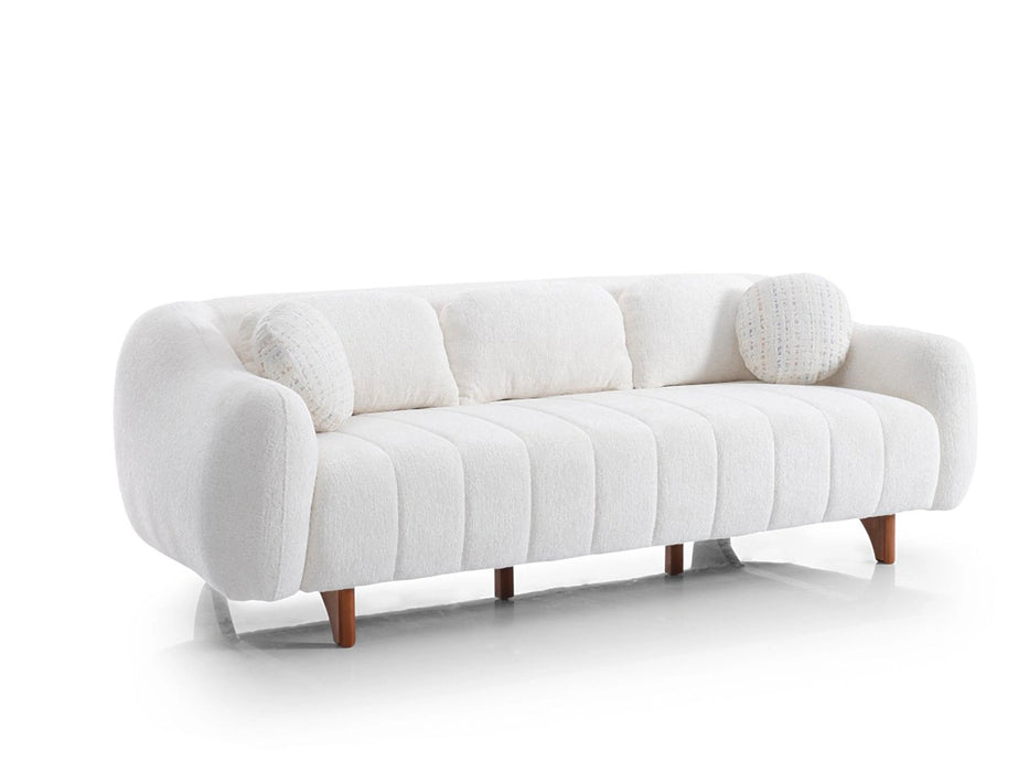 Snowy Stationary Sofa Cream