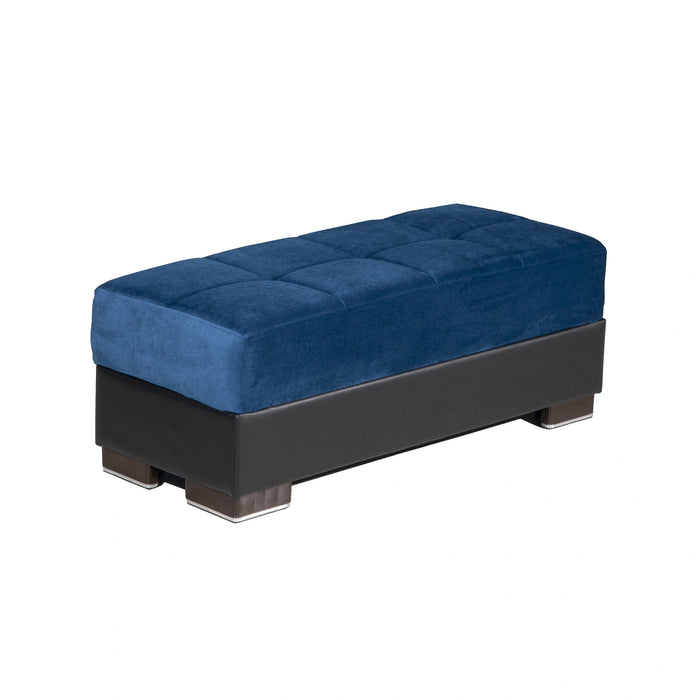 Ottomanson Armada Collection Upholstered Ottoman with Storage