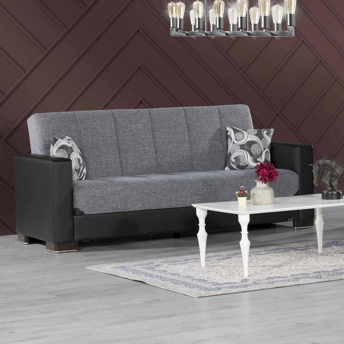 Ottomanson Armada Collection Upholstered Convertible Sofabed with Storage