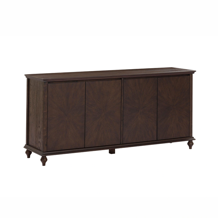 Mila 76" Dark Brown Sideboard