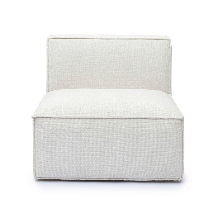 Mindy Performance Chenille Basketweave Modular Armless Chair