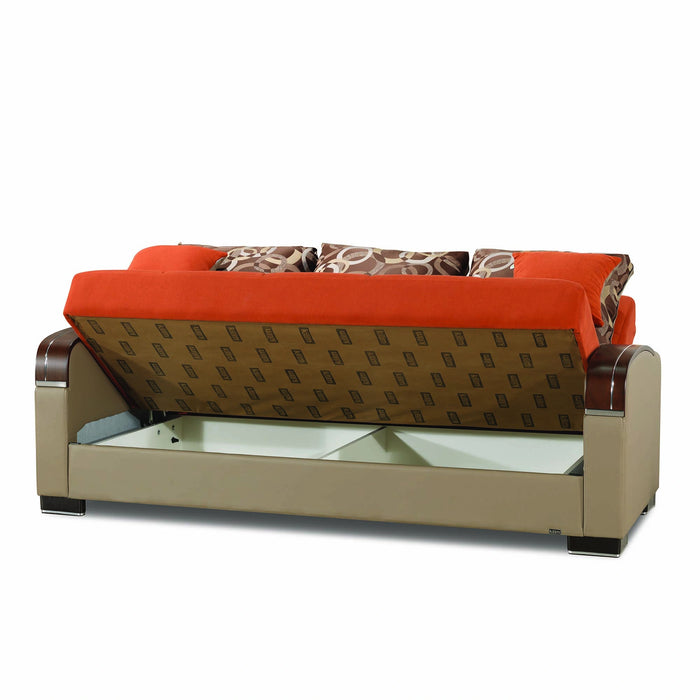 Ottomanson Mobimax Collection Upholstered Convertible Sofabed with Storage