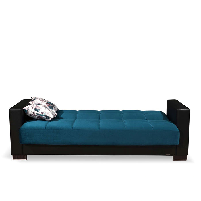 Ottomanson Armada Collection Upholstered Convertible Sofabed with Storage
