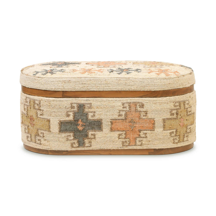 Olivier Oval Storage Ottoman
